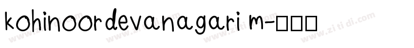 kohinoordevanagari m字体转换
